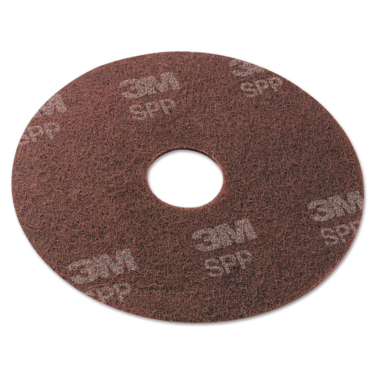 Scotch-Brite Surface Preparation Pad, 13" Diameter, Maroon, 10/Carton (MMMSPP13)