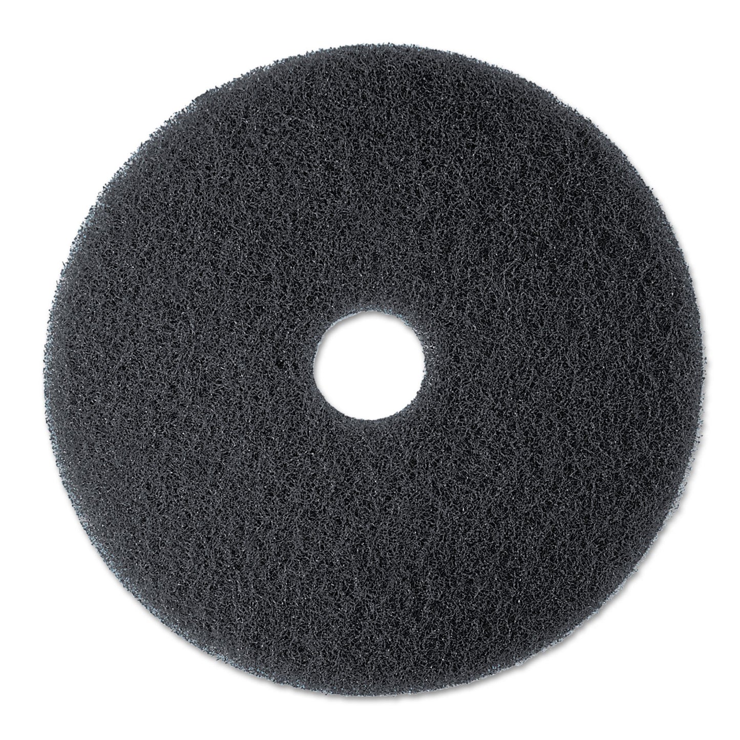 3M Low-Speed High Productivity Floor Pads 7300, 19" Diameter, Black, 5/Carton (MMM08277)