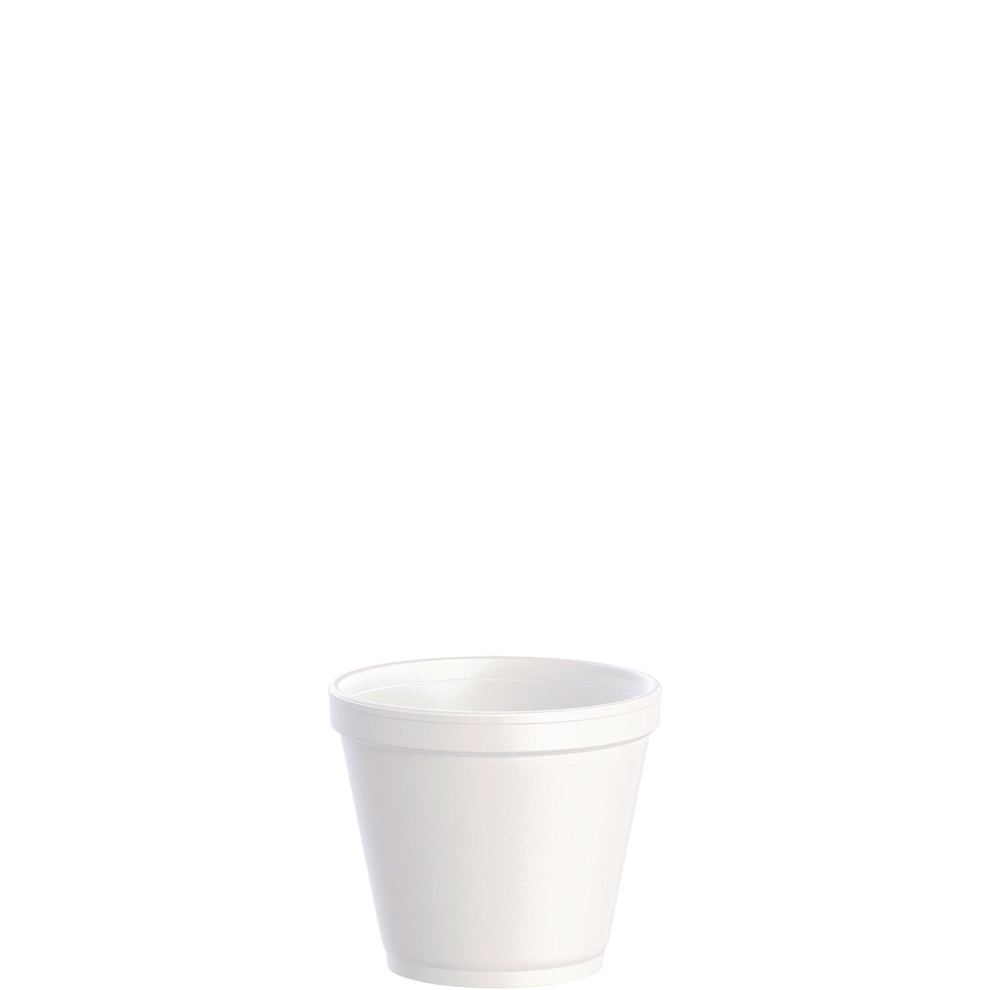 Dart Food Containers, Squat, 8 oz, White, Foam, 1,000/Carton (DCC8SJ12)