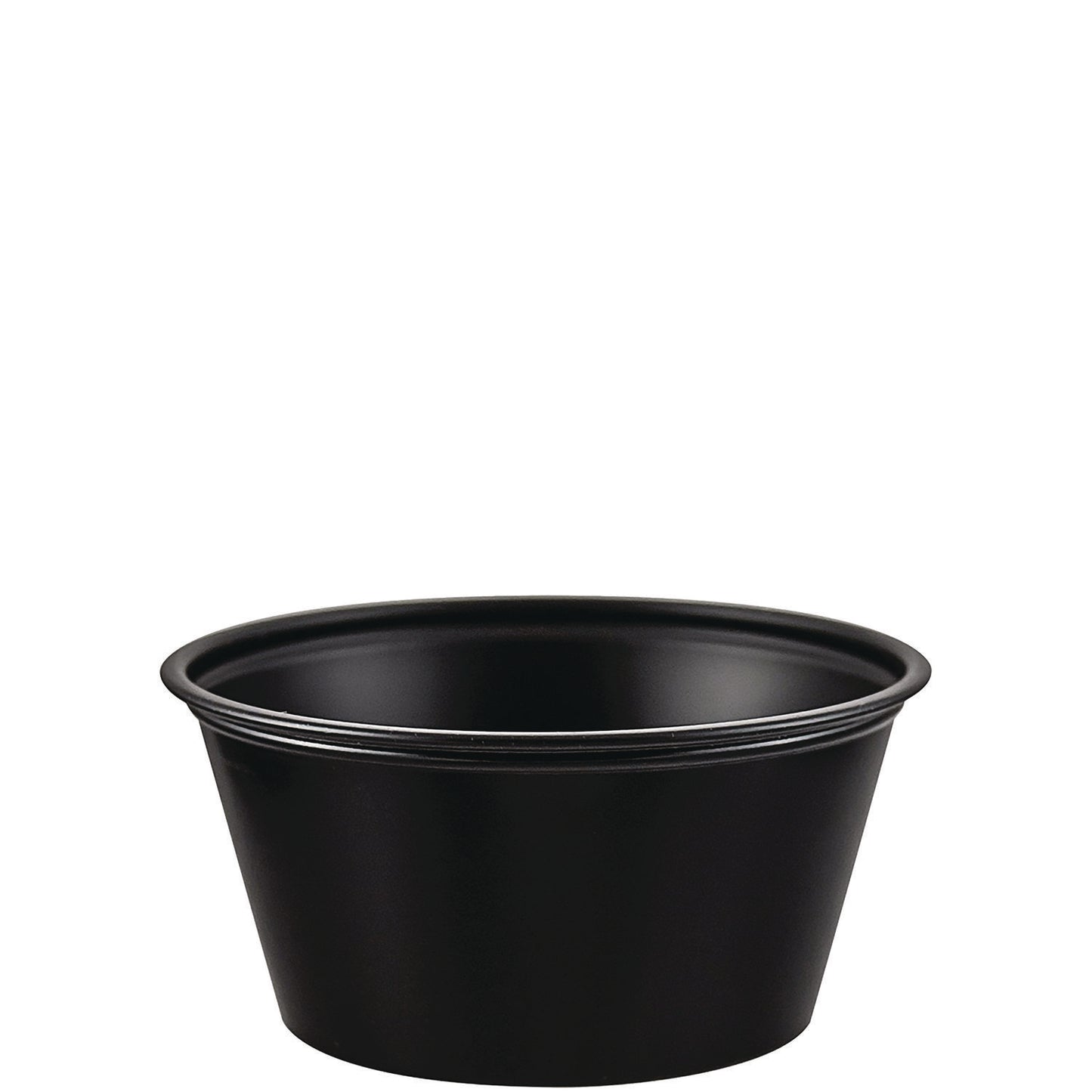 Dart Polystyrene Portion Cups, 3.25 oz, Black, 250/Bag, 10 Bags/Carton (DCCP325BLK)