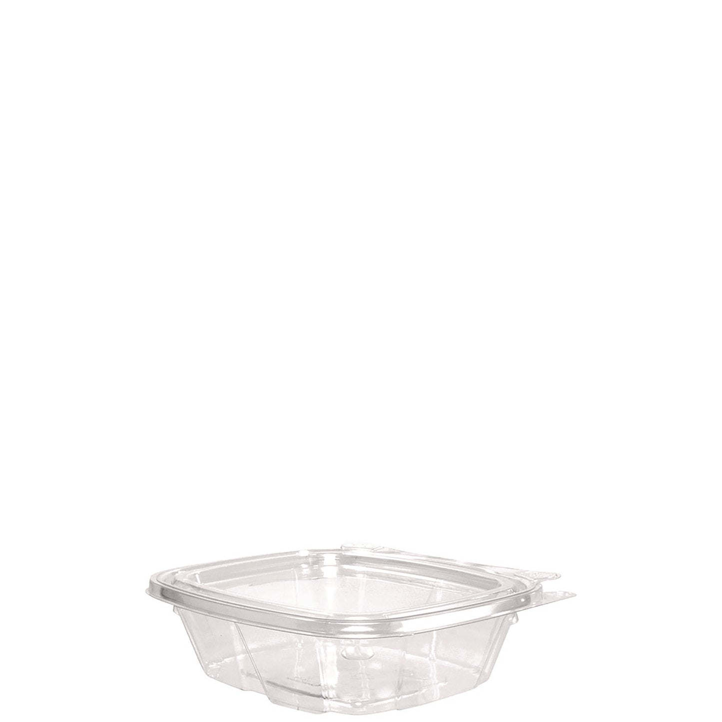 Dart ClearPac SafeSeal Tamper-Resistant/Evident Containers, Flat Lid, 8 oz, 4.9 x 1.4 x 5.5, Clear, Plastic, 100/Bag, 2 Bags/CT (DCCCH8DEF)