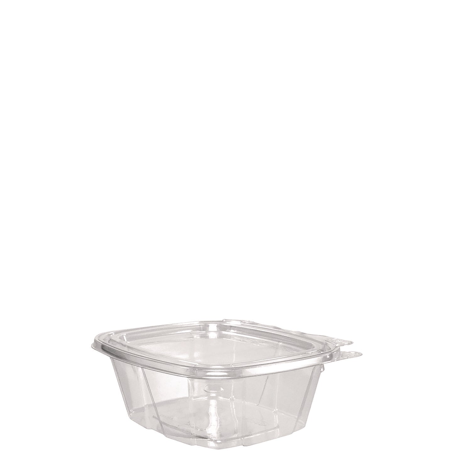 Dart ClearPac SafeSeal Tamper-Resistant/Evident Containers, Flat Lid, 16 oz, 4.9 x 2.5 x 5.5, Clear, Plastic, 100/Bag, 2 Bags/CT (DCCCH16DEF)