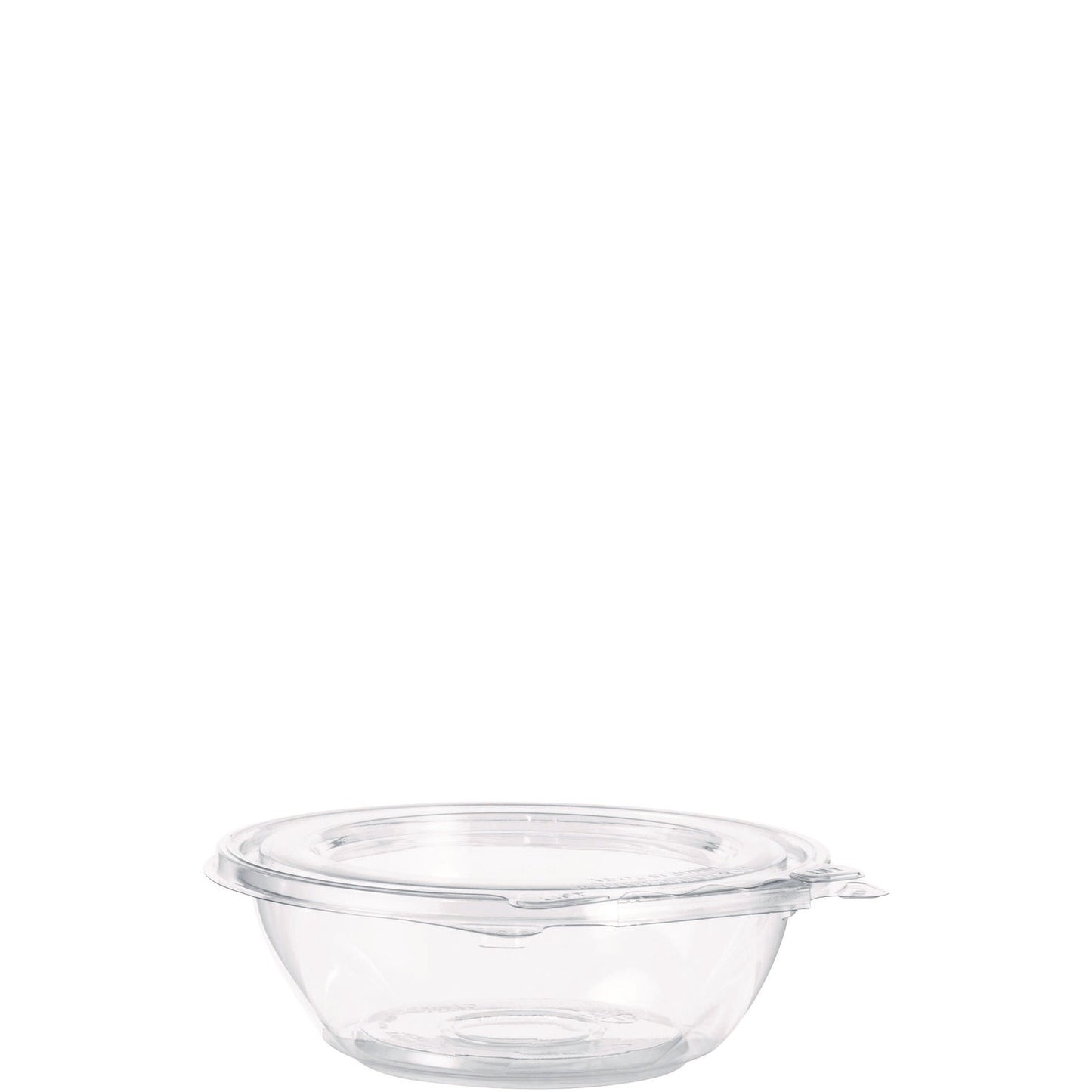 Dart SafeSeal Tamper-Resistant, Tamper-Evident Bowls with Flat Lid, 8 oz, 5.5" Diameter x 1.7" h, Clear, 240/Carton (DCCCTR8BF)