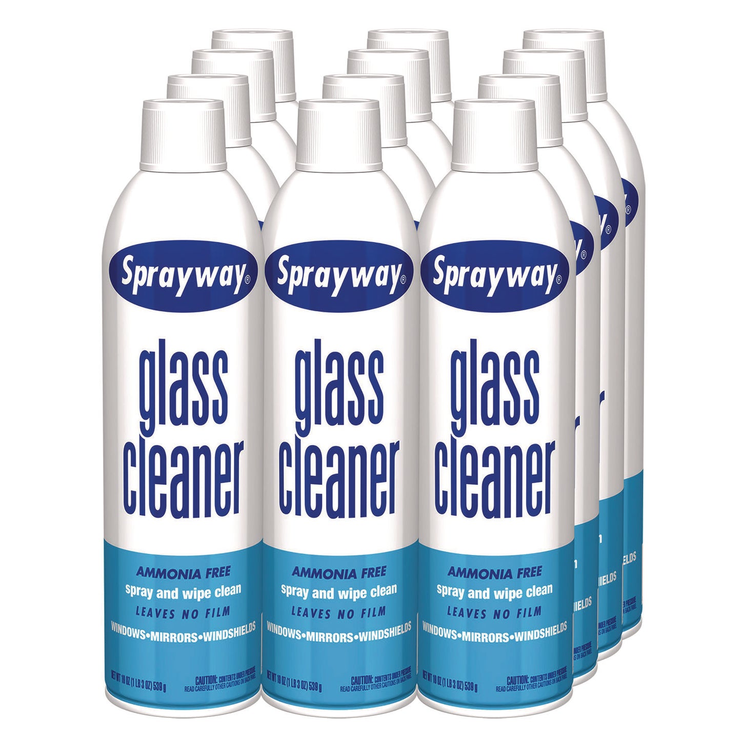 Sprayway Glass Cleaner, 19 oz Aerosol Spray, 12/Carton (CGCSW050)