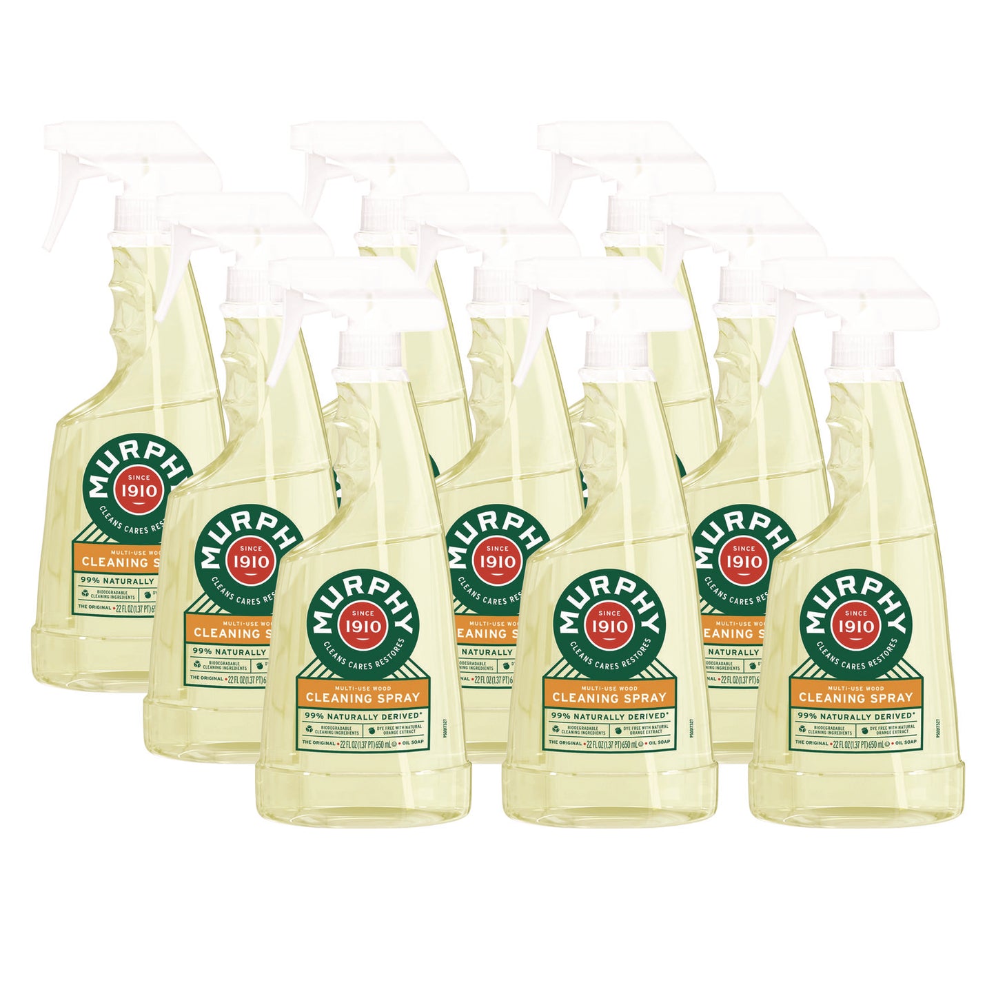 Murphy Oil Soap Spray Formula, All-Purpose, Orange, 22 oz Spray Bottle, 9/Carton (CPC01031)