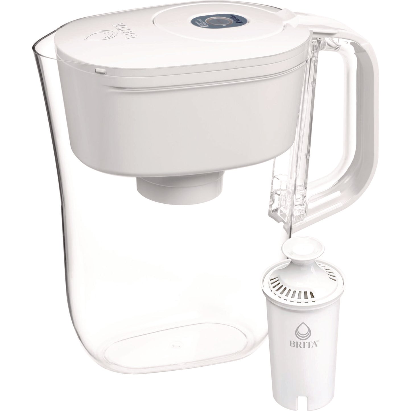 Brita Small 6-Cup Water Filter Pitcher with 1 Standard Filter, Clear, 2/Carton (CLO36089)