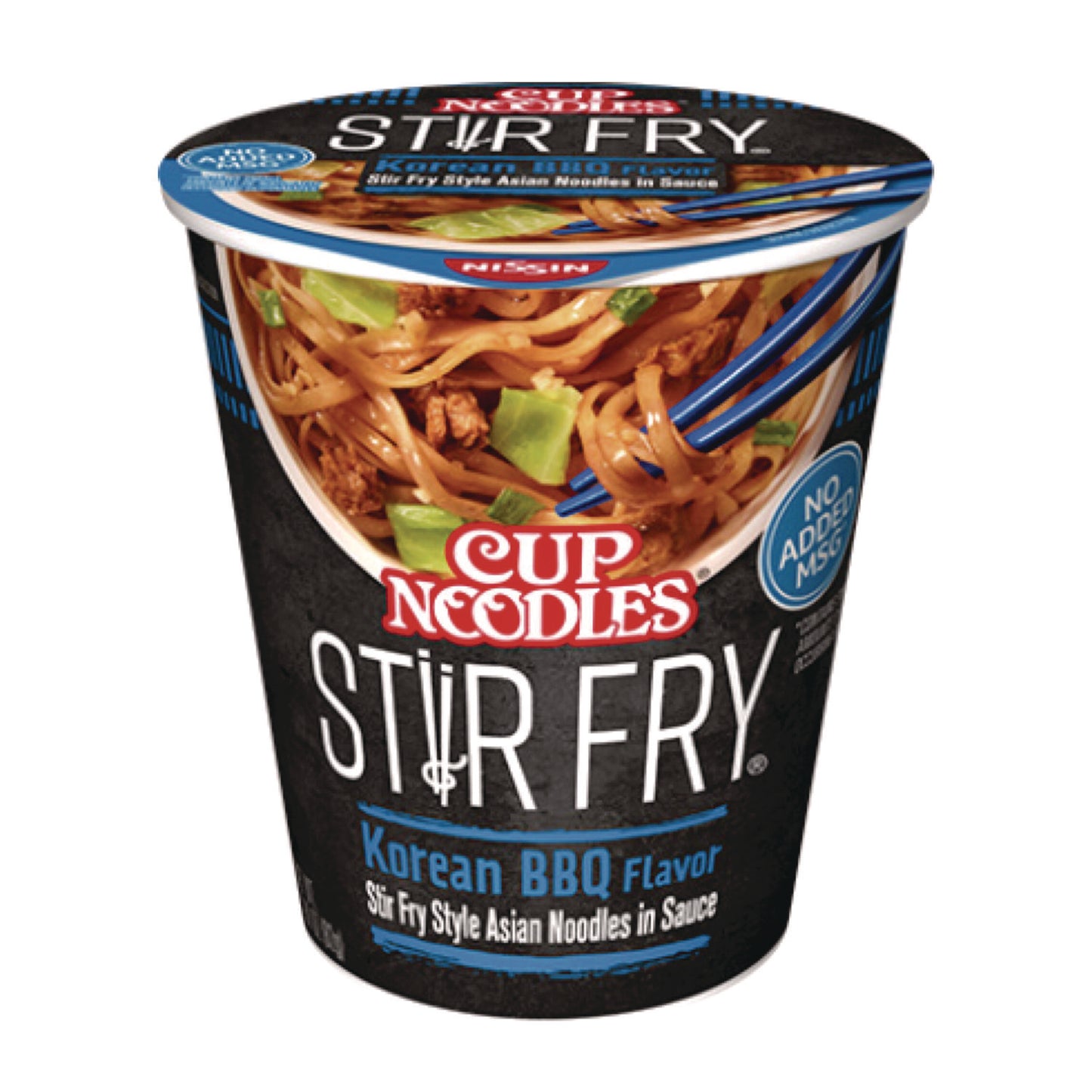 Nissin Cup Noodles Stir Fry, Korean BBQ, 2.89 oz Cup, 6/Carton (NSFNIS42403)