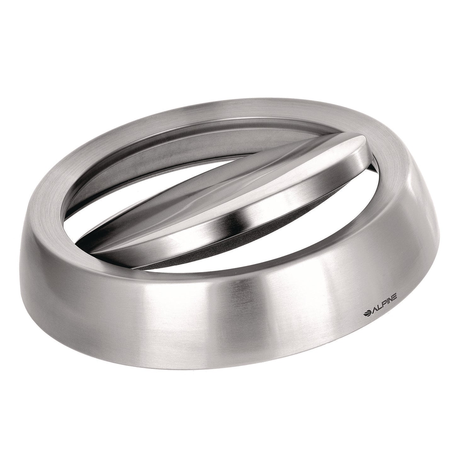 Alpine 17 Gal Stainless Steel Swivel Trash Can Cover, 15.7 x 15.67 x 15.67, Silver (ALHALP47065LC)