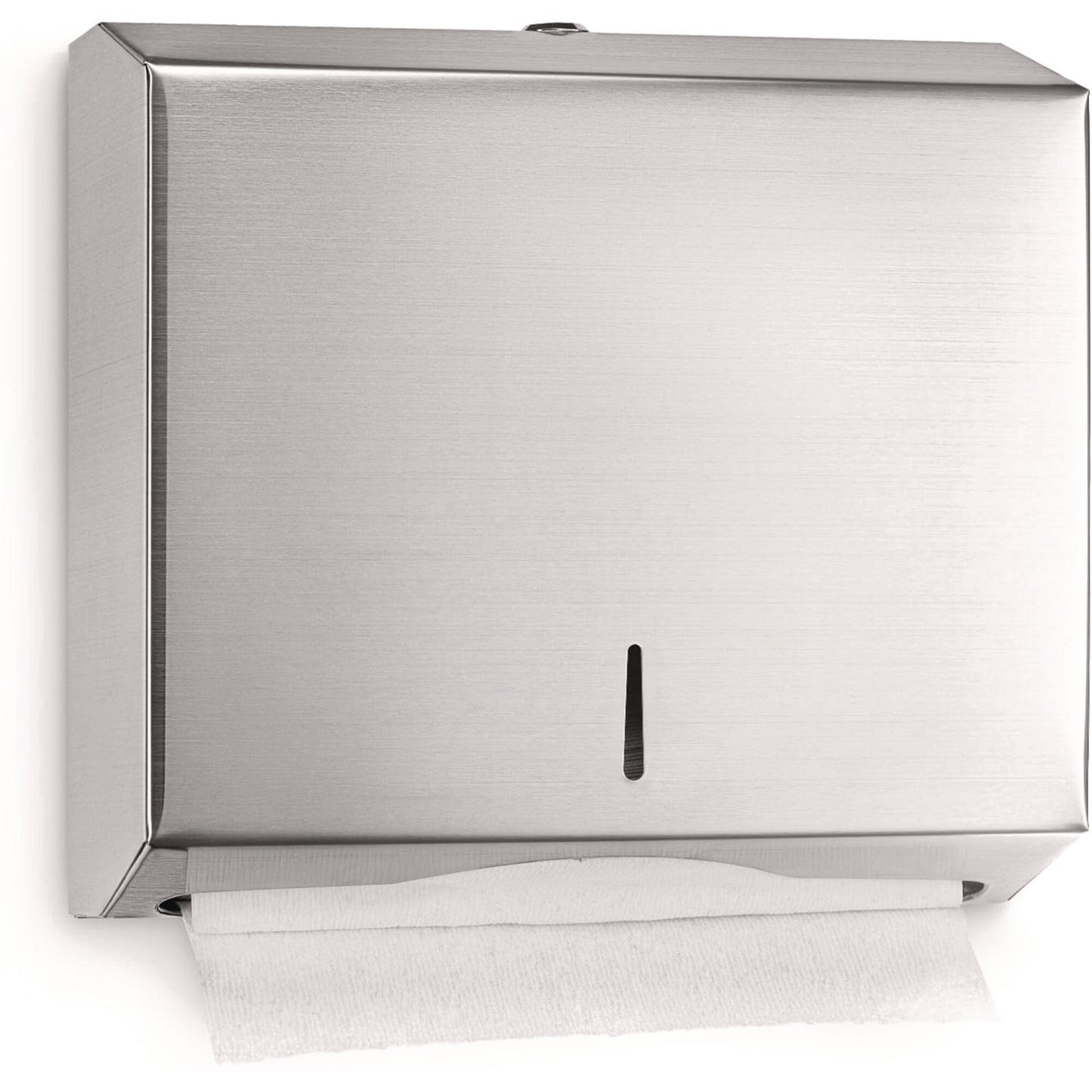 Alpine Horizontal C-Fold/Multi-Fold Paper Towel Dispenser, 10.2 x 4 x 11.2, Brushed Nickel (ALHALP481)