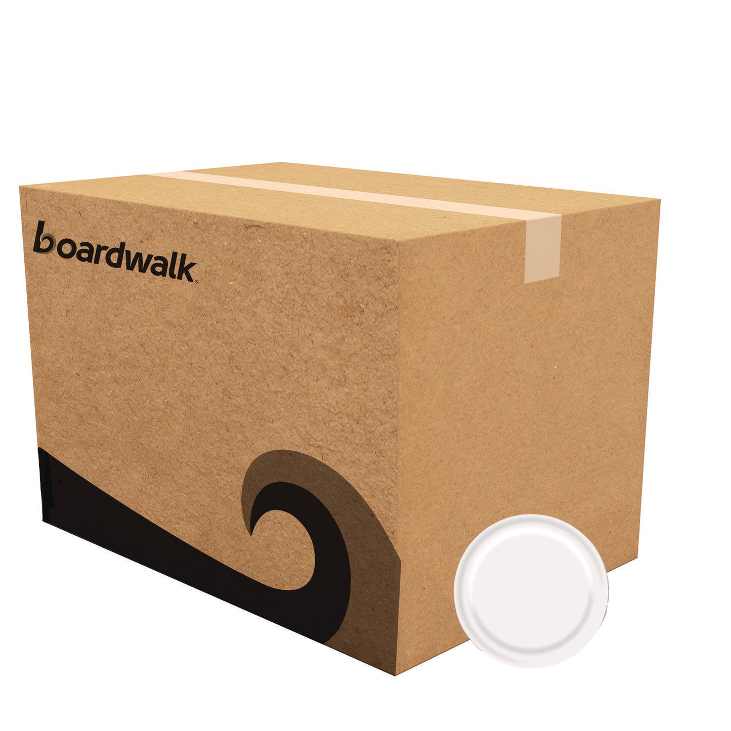 Boardwalk Paper Dinnerware, Plate, 9" dia, White, 1,000/Carton (BWKWH9PLT)