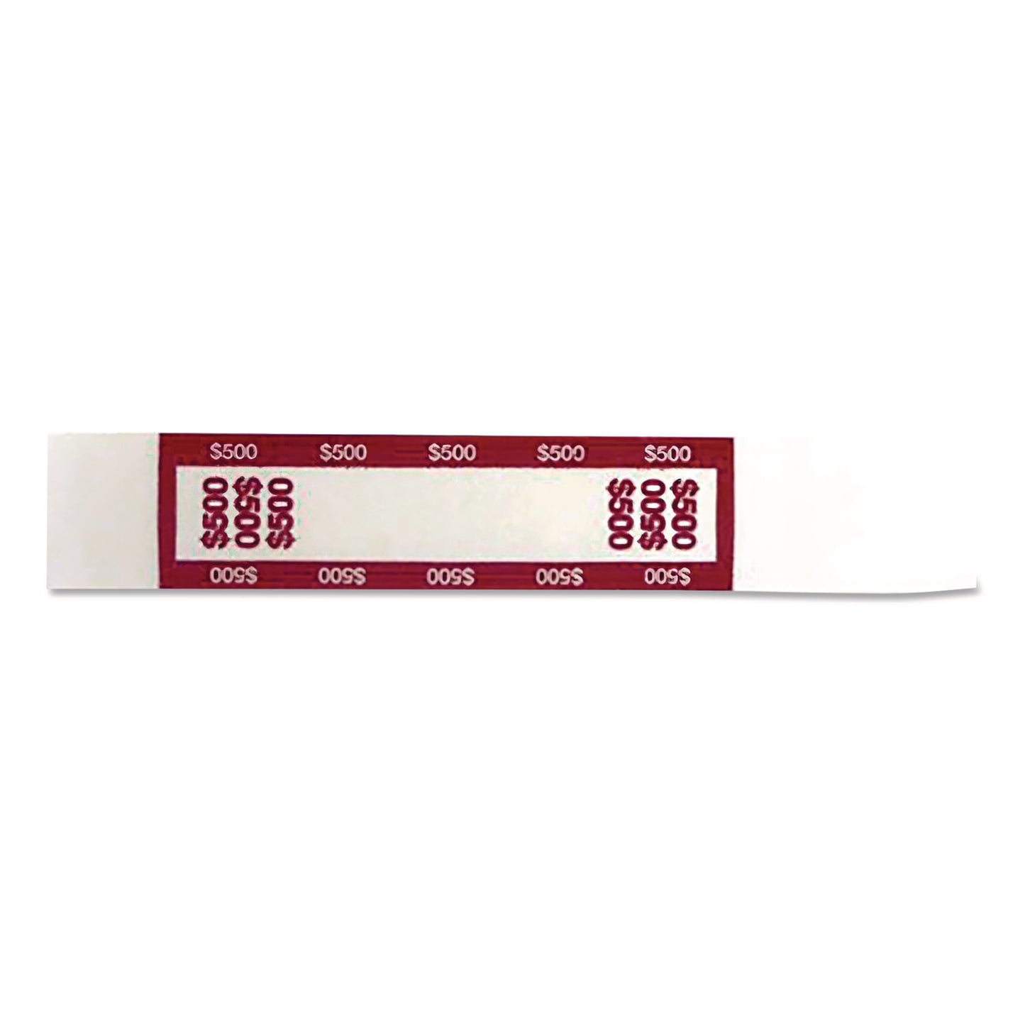 CONTROLTEK Currency Straps, $500, Self-Adhesive, 1,000/Pack (560019)