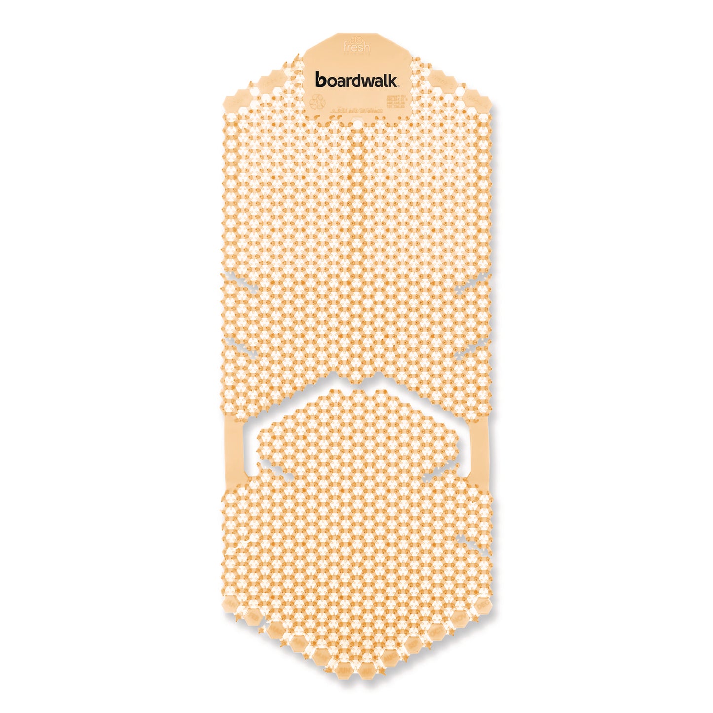 Boardwalk Vertical Urinal Screen, Summer Sunshine Scent, Yellow, 5.22 oz, 6/Carton (VERUSYL)
