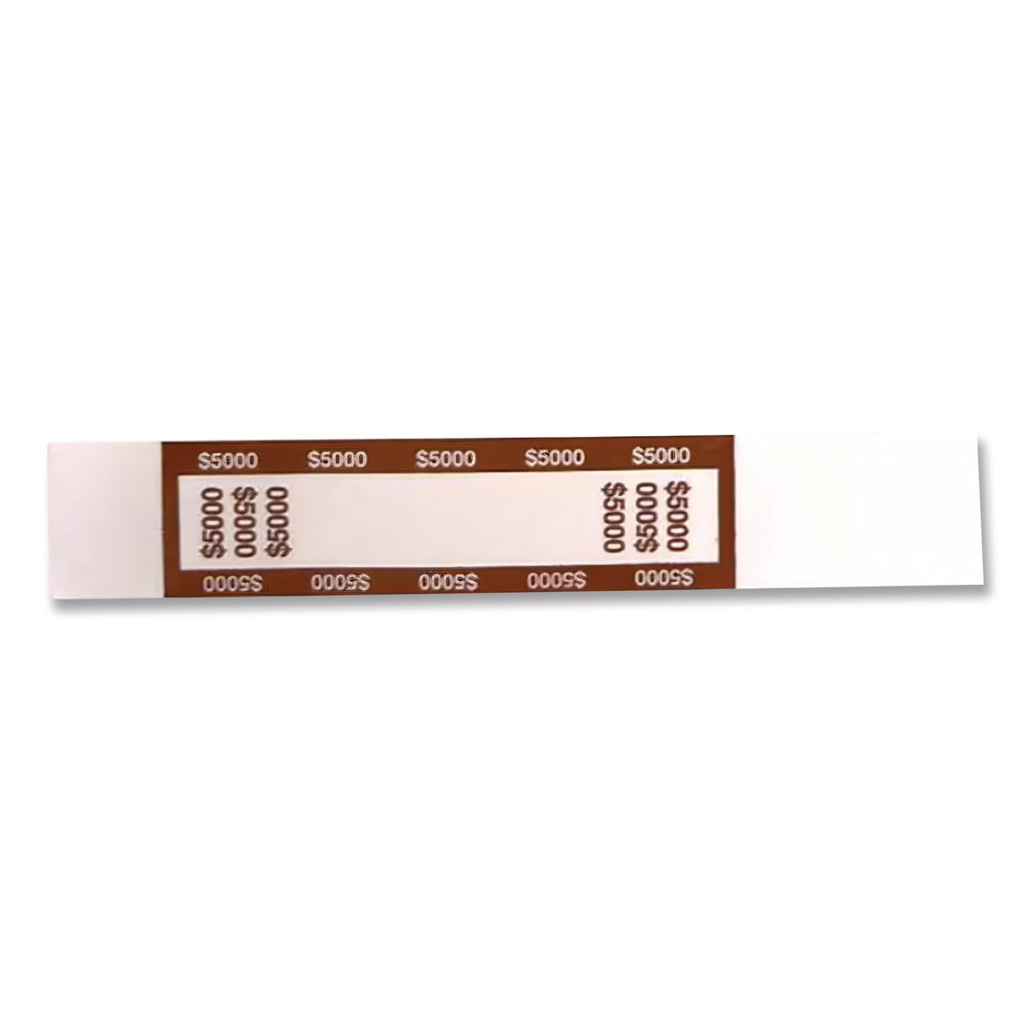 CONTROLTEK Currency Straps, $5,000, Self-Adhesive, 1,000/Pack (560022)