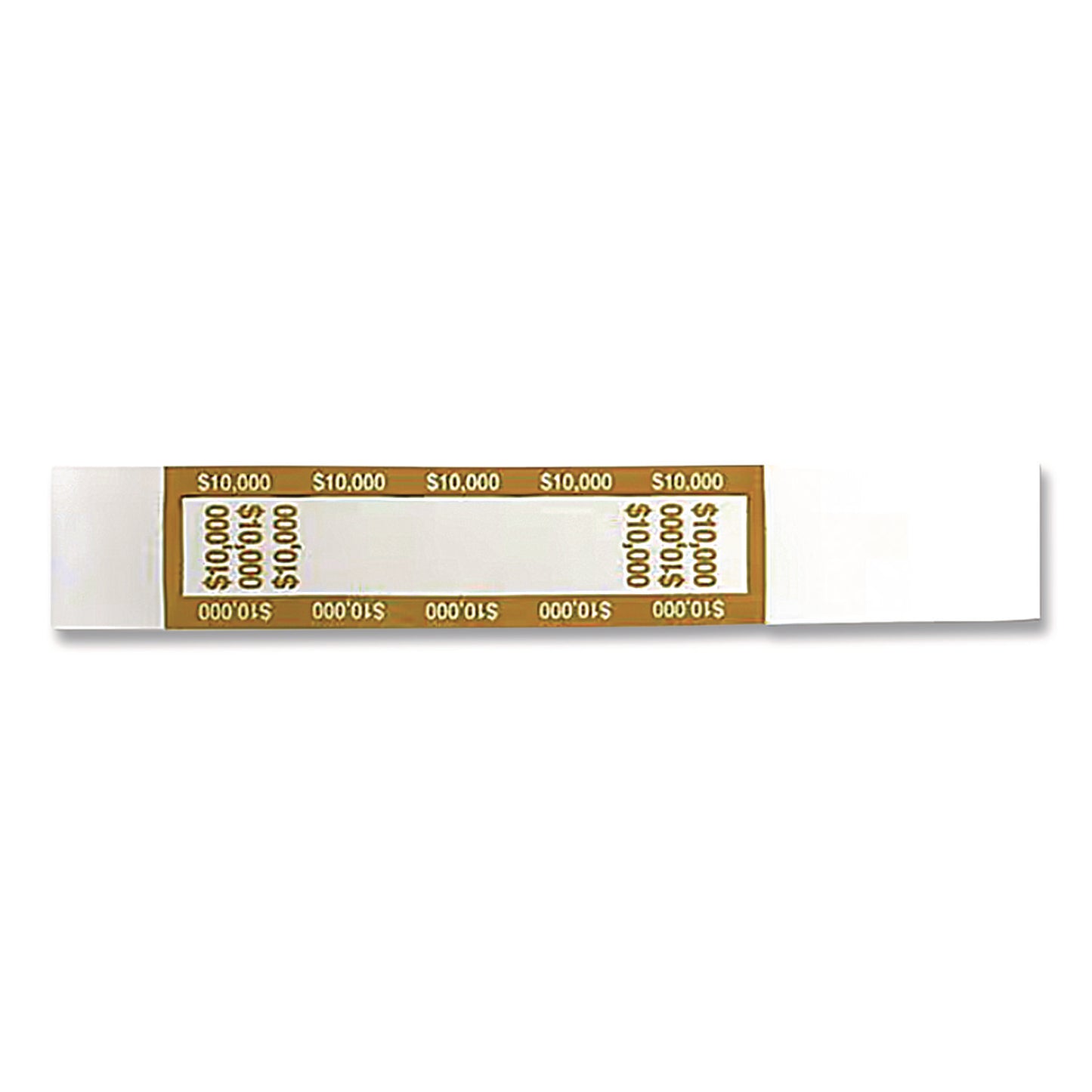CONTROLTEK Currency Straps, $10,000, Self-Adhesive, 1,000/Pack (560023)