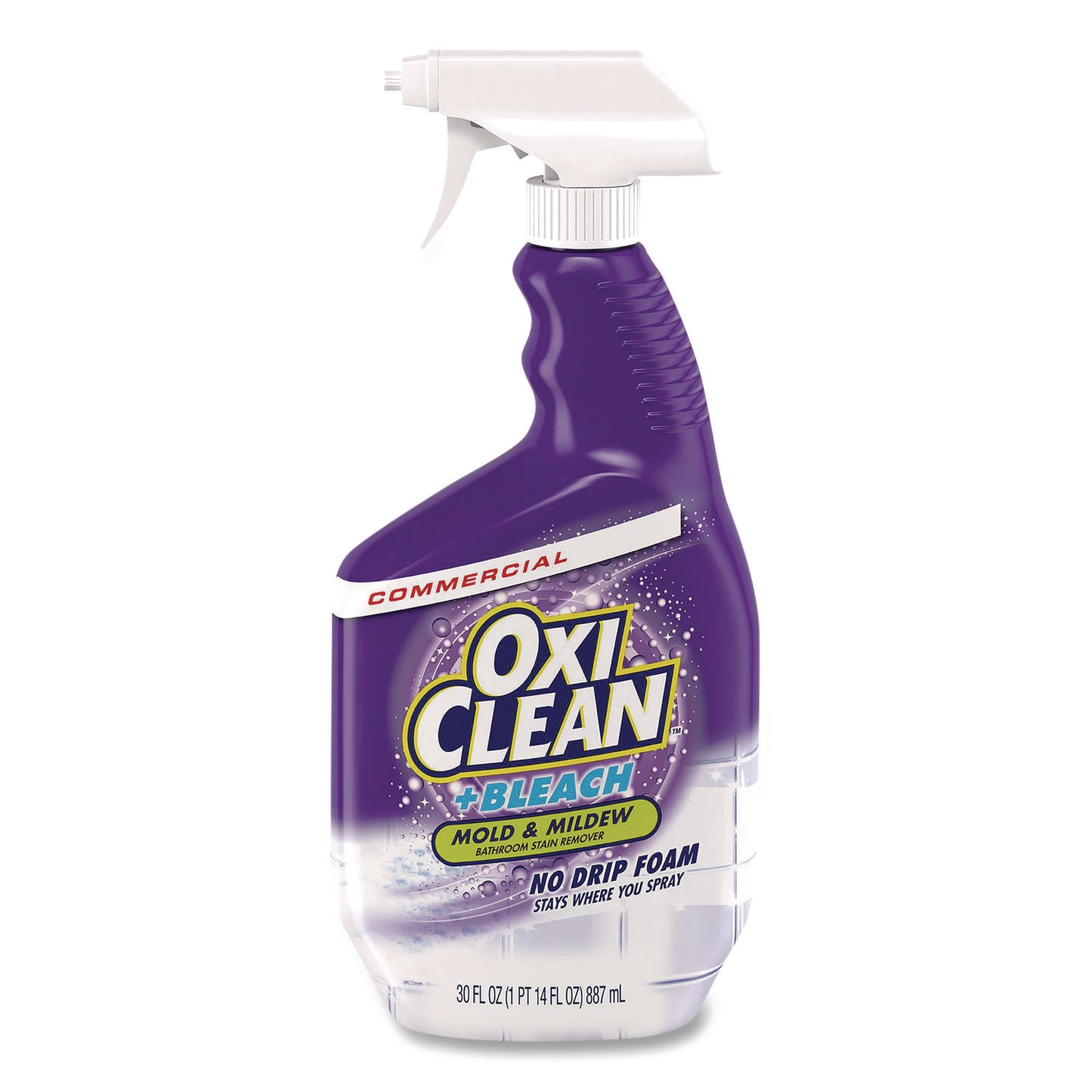 OxiClean + Bleach Mold and Mildew Stain Remover, Citrus Scent, 30 oz Spray Bottle, 8/Carton (5703730000)