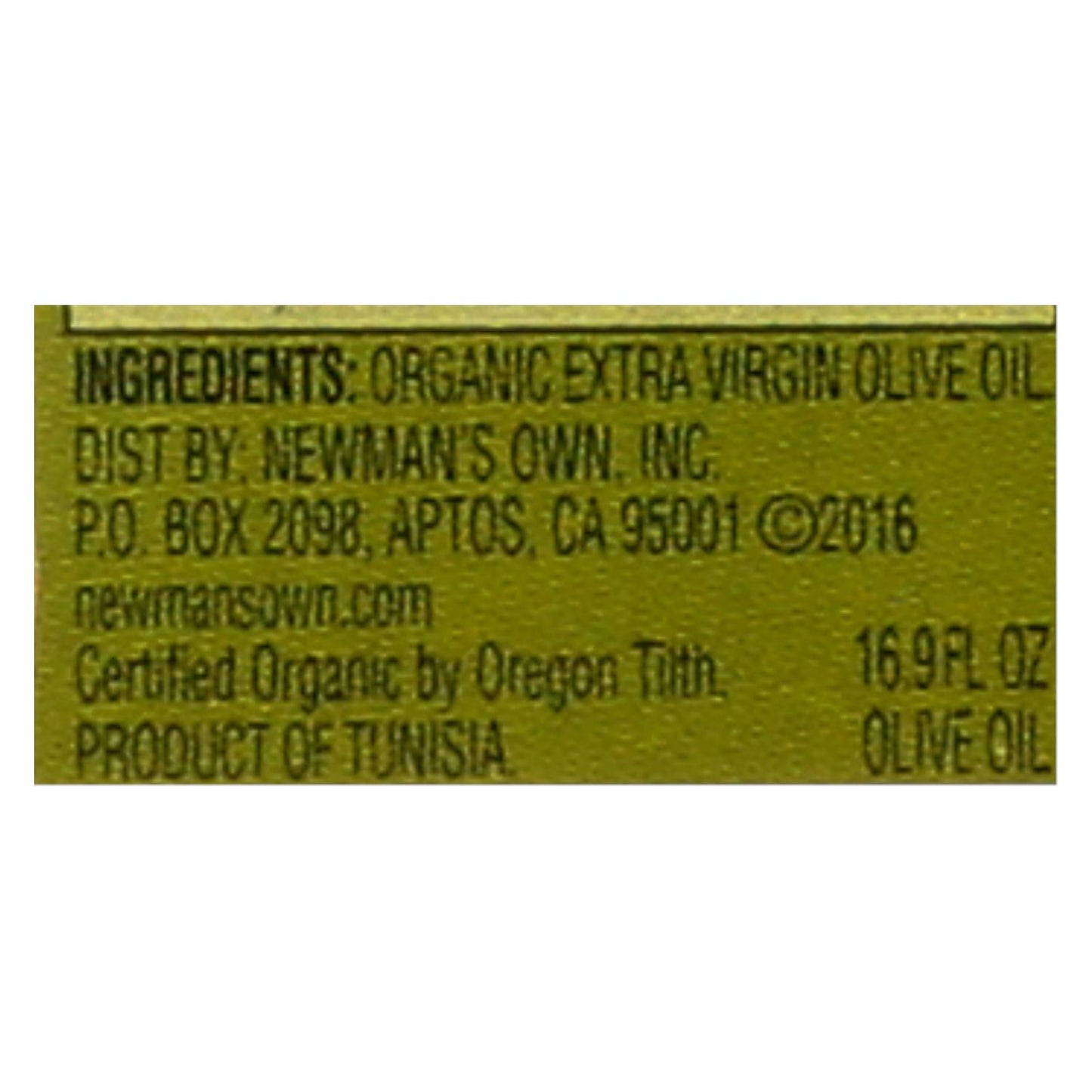 Newman's Own Organics Organic Olive Oil - Case Of 6 - 16.9 Fl Oz.