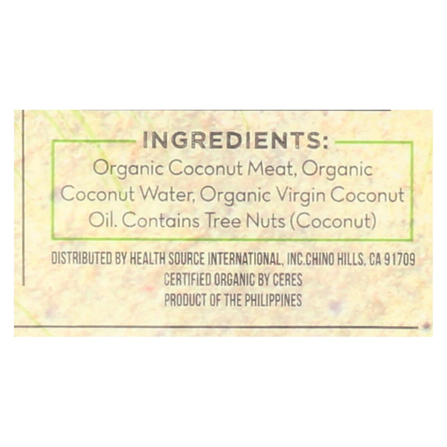 Nuco Original Organic Coconut Wraps - Case Of 12 - 2.47 Oz