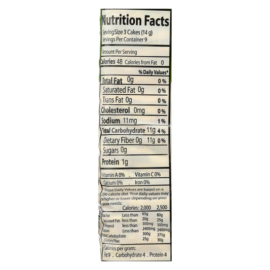 Suzie's Whole Grain Thin Cakes - Corn Quinoa And Sesame - Case Of 12 - 4.6 Oz.