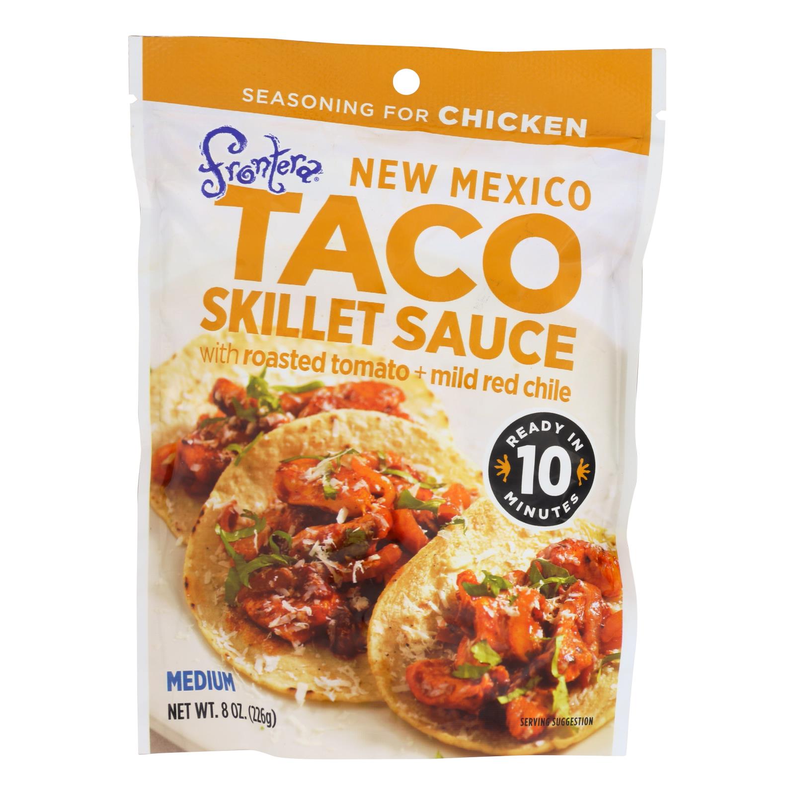 Frontera Foods New Mexico Taco Skillet Sauce - New Mexico - Case Of 6 - 8 Oz.