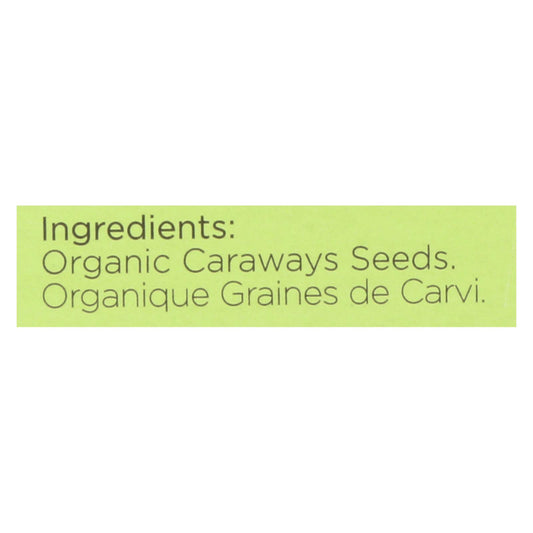 Spicely Organics - Organic Caraway Seeds - Case Of 6 - 0.35 Oz.