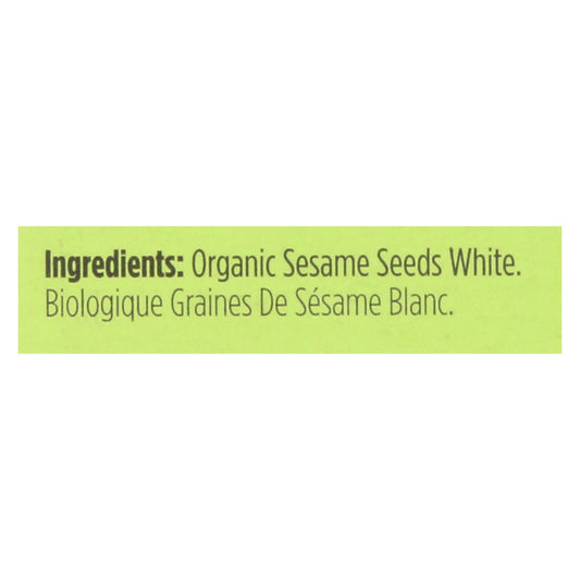 Spicely Organics - Organic Sesame Seed - White - Case Of 6 - 0.45 Oz.