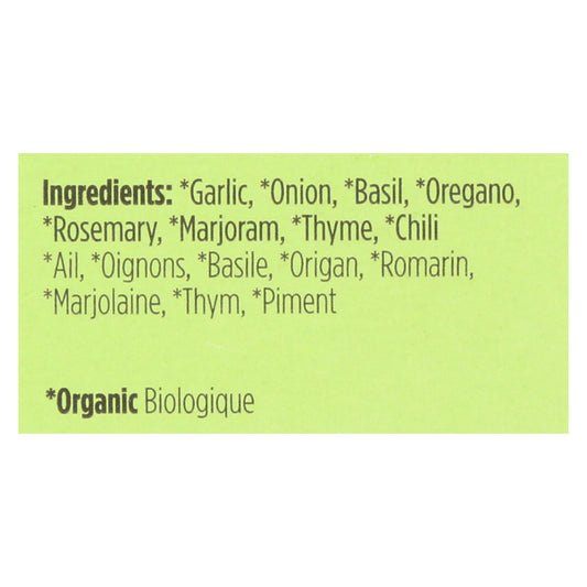 Spicely Organics - Organic Italian Seasoning - Case Of 6 - 0.1 Oz.