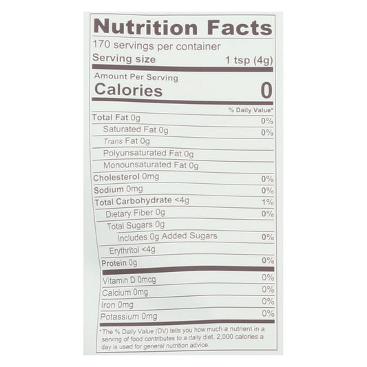 Zsweet Zero Calorie Natural Sweetener - Case Of 6 - 1.5 Lb.