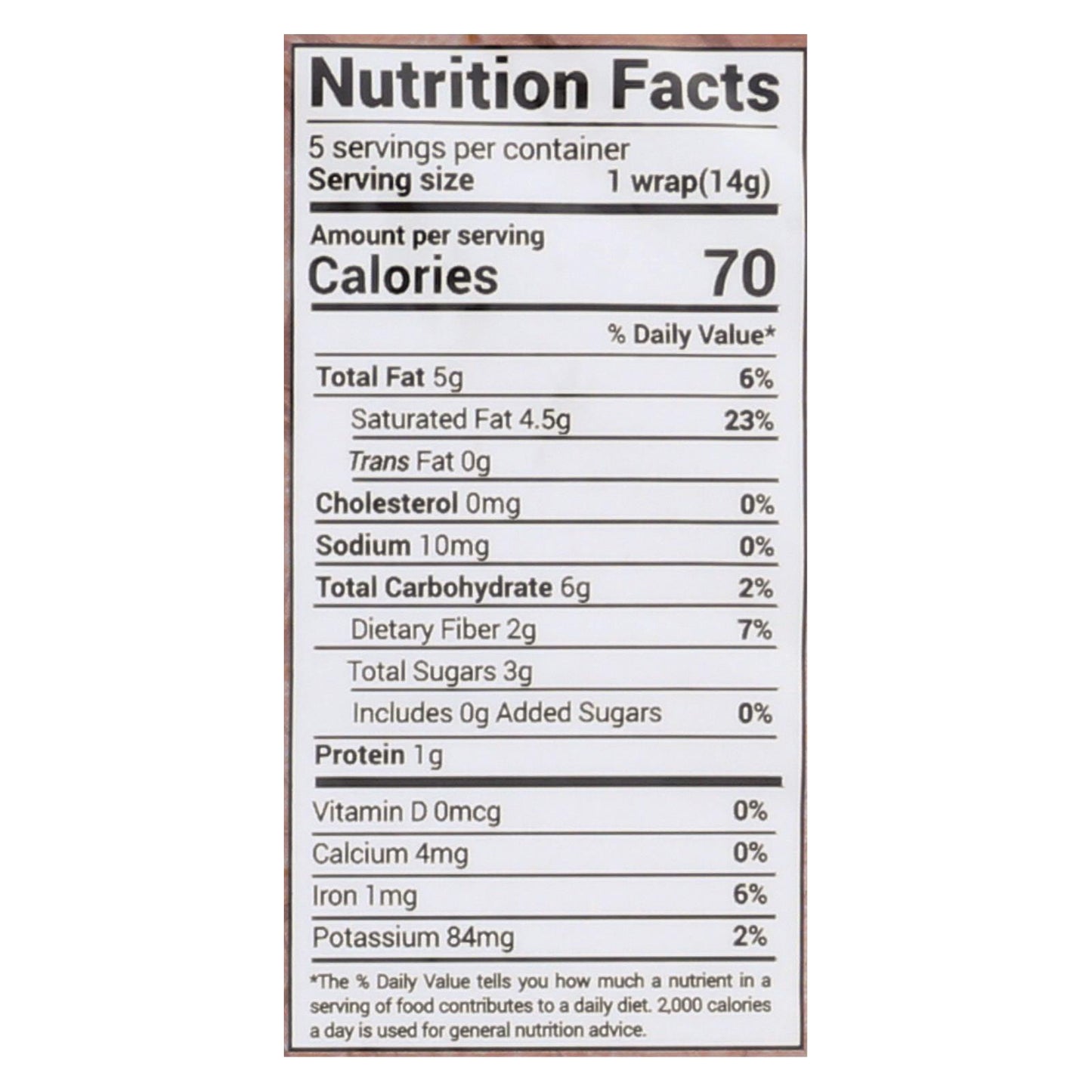 Nuco Cinnamon Organic Coconut Wraps - Case Of 12 - 2.47 Oz