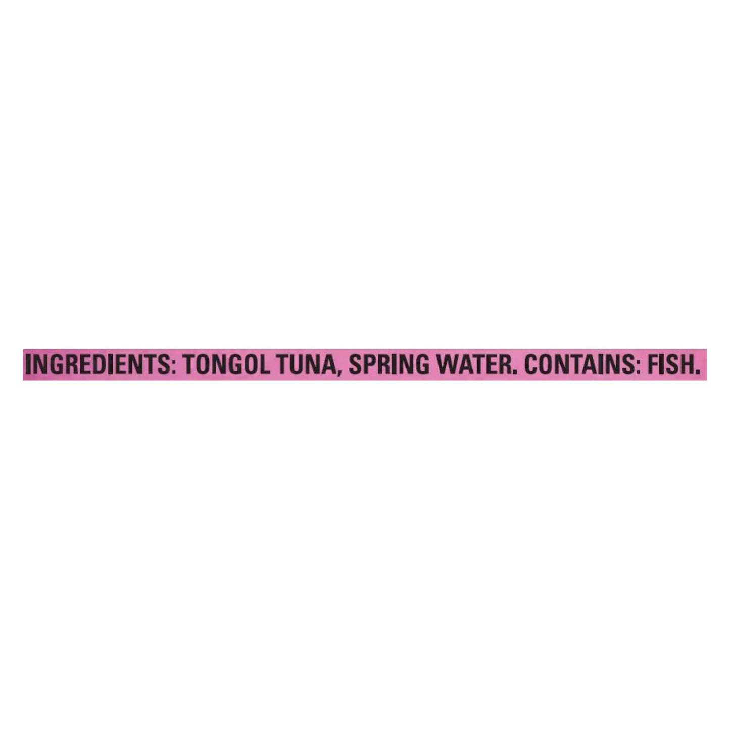 Natural Sea Wild Tongol Tuna, Unsalted, Chunk Light - Case Of 12 - 5 Oz