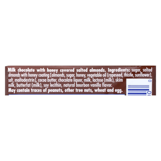 Ritter Sport Milk Chocolate With Honey Salt Almonds - Case Of 11 - 3.5 Oz
