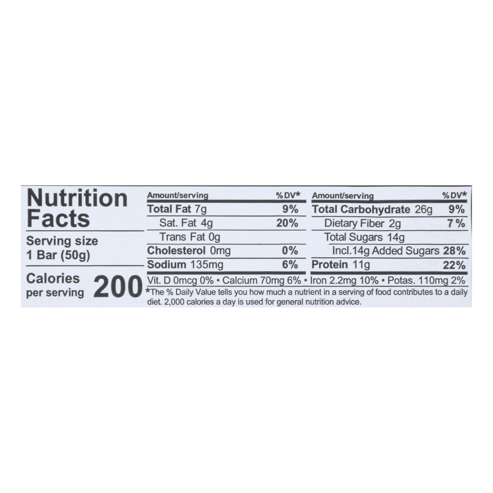 Nugo Nutrition Bar - Dark - Mocha Chocolate - 50 G - Case Of 12