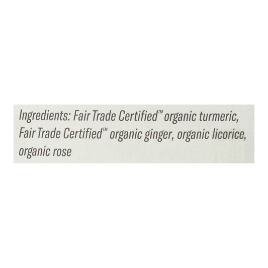 Numi Tea - Tea Organic Turmeric 3 Roots - Case Of 6-15 Bags
