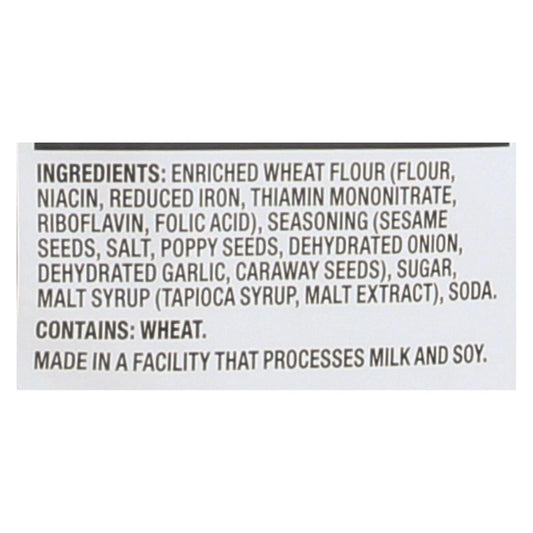 Pretzel Crisp Pretzel Crisps - Everything - Case Of 12 - 7.2 Oz.