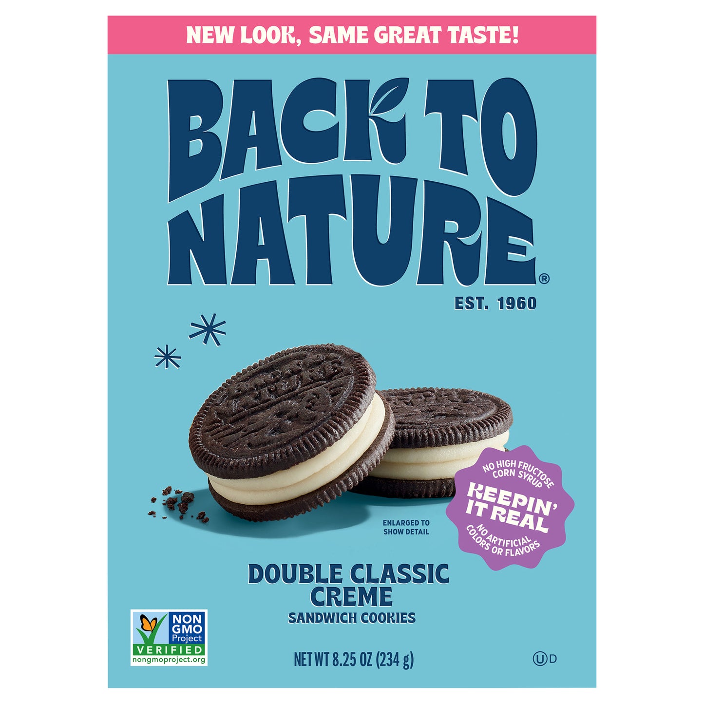 Back To Nature - Cookies Dbl Crm Clsc Sndw - Cs Of 6-8.25 Oz