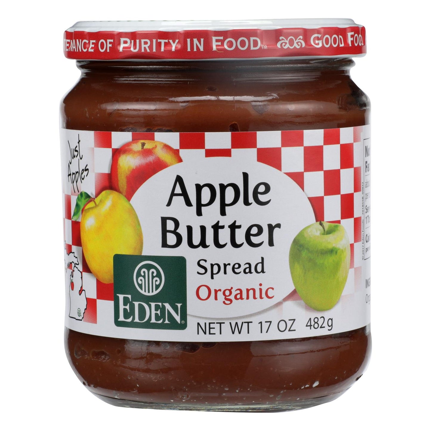 Eden Foods Organic Apple Butter Spread - Case Of 12 - 17 Oz