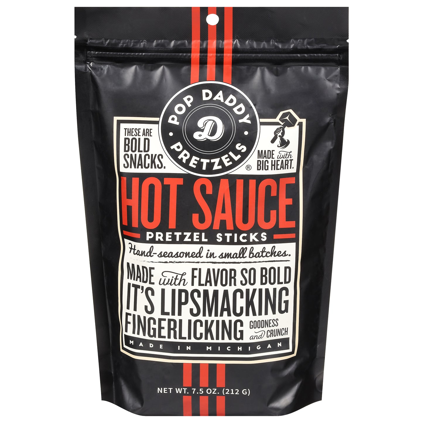 Pop Daddy - Pretzel Sticks Hot Sauce - Cs Of 12-7.5 Oz