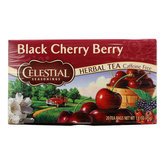 Celestial Seasonings Herbal Tea - Black Cherry Berry - Caffeine Free - 20 Bags