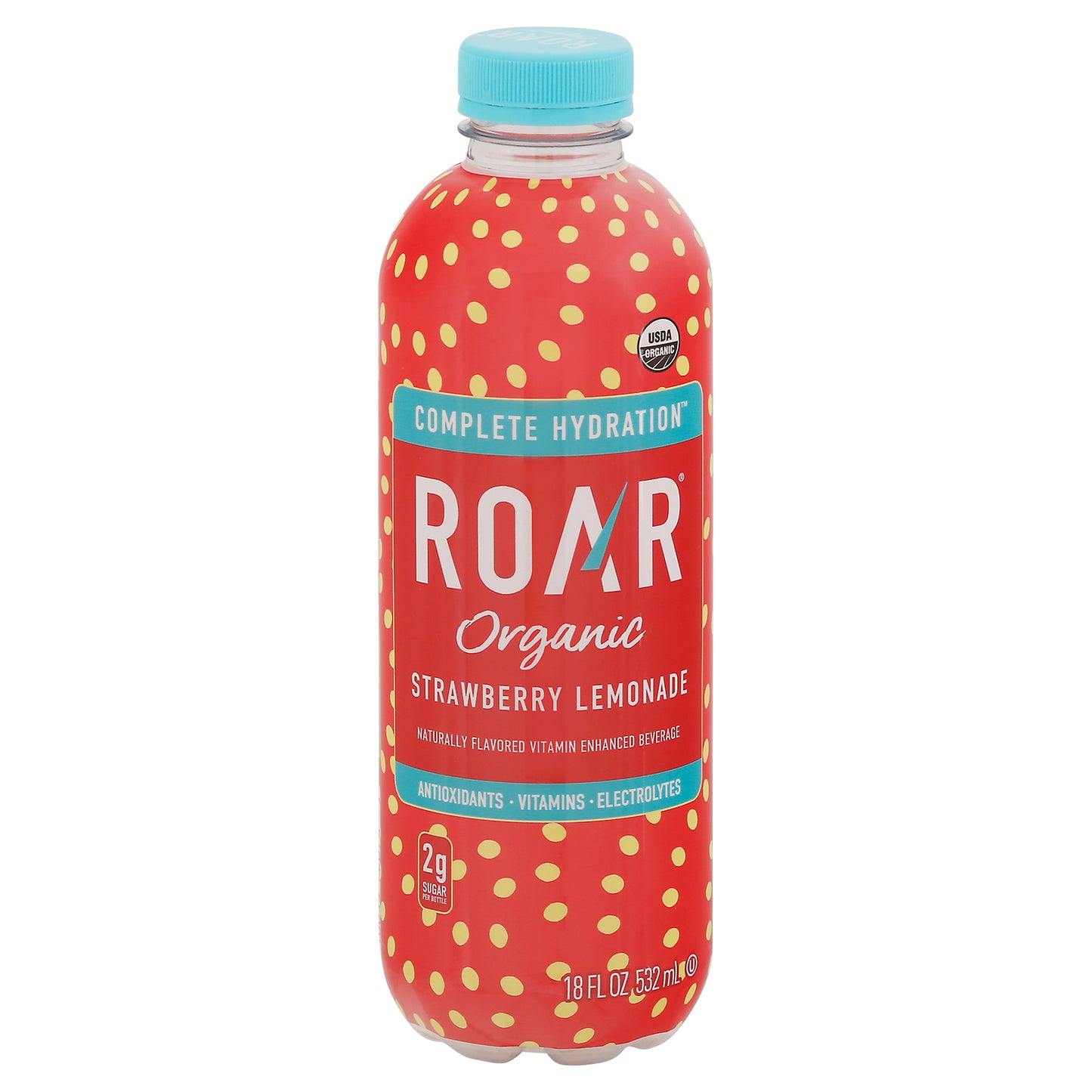 Roar Organic - Water Og2 Strwbry Lemonad - Cs Of 12-18 Fz