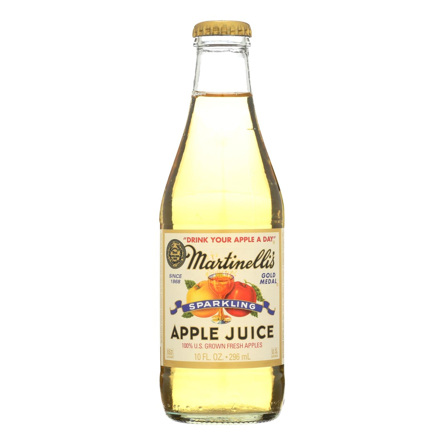 Martinelli’s Sparkling Apple Juice - Case Of 12 - 10 Fz