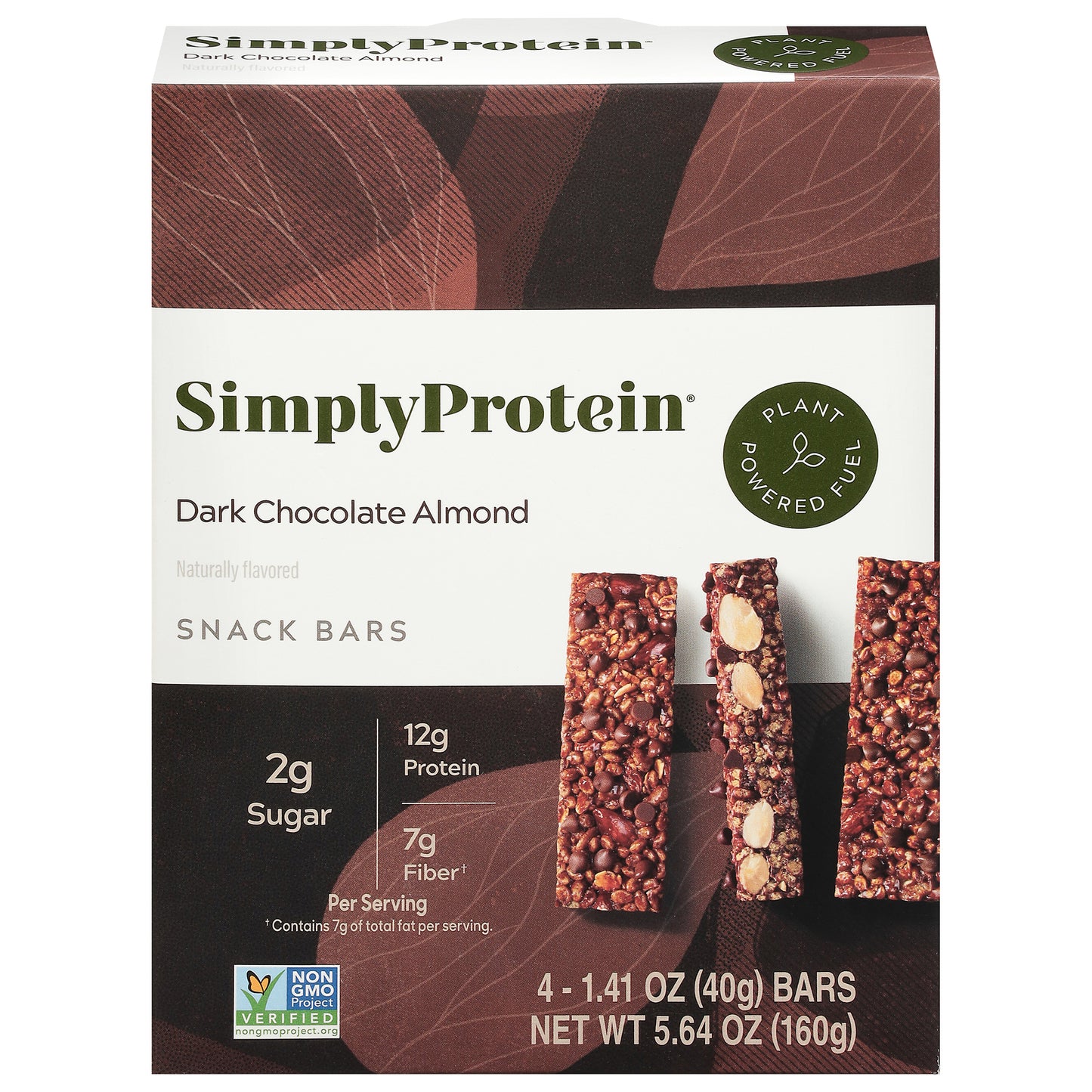 Simply Protein - Protein Bar Drk Choco Alm - Cs Of 6-4/1.41 Z