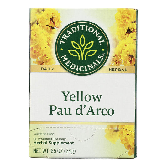 Traditional Medicinals Pau D'arco Caffeine Free Herbal Tea - 16 Bags