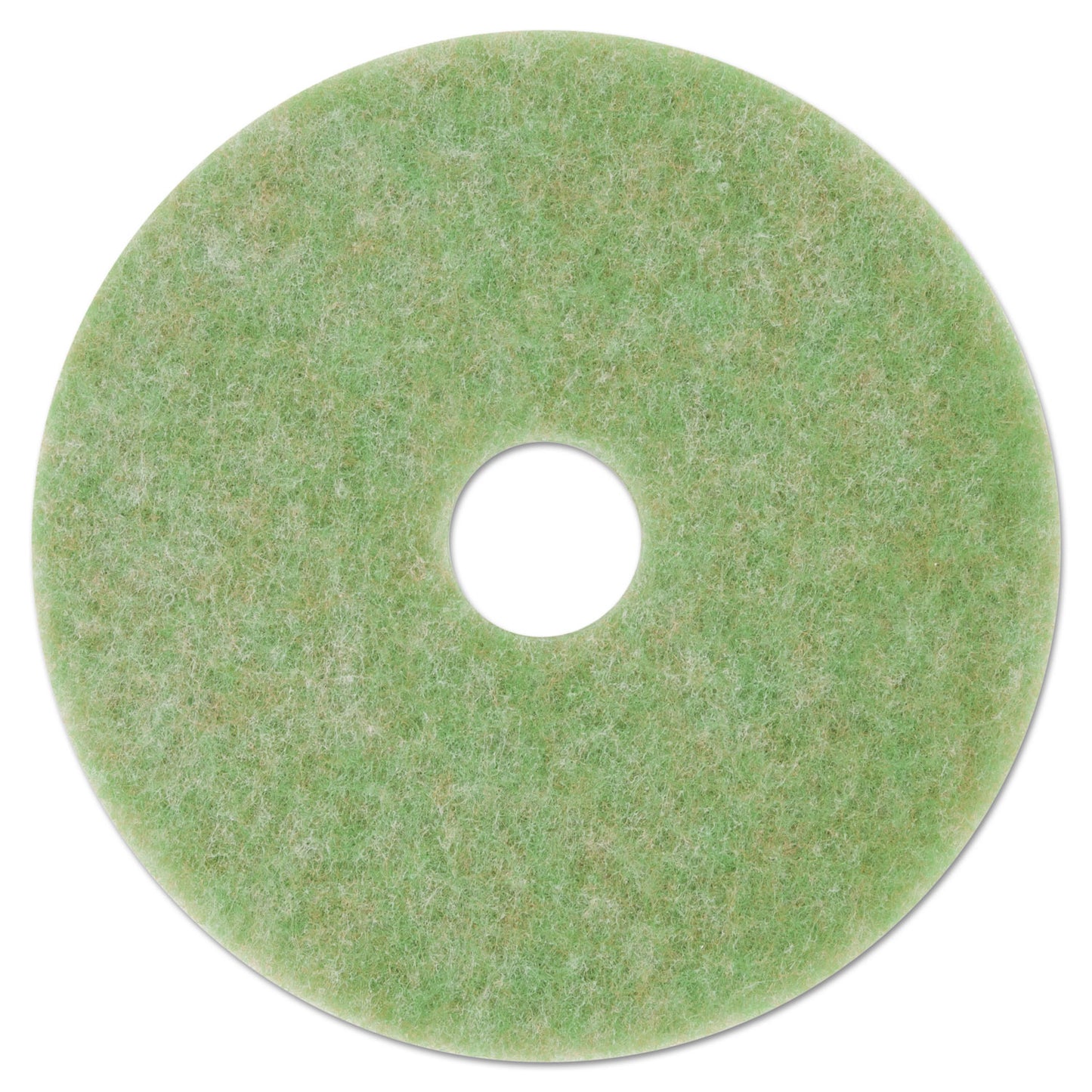 3M Low-Speed TopLine Autoscrubber Floor Pads 5000, 13" Diameter, Green/Amber, 5/Carton (MMM18045)