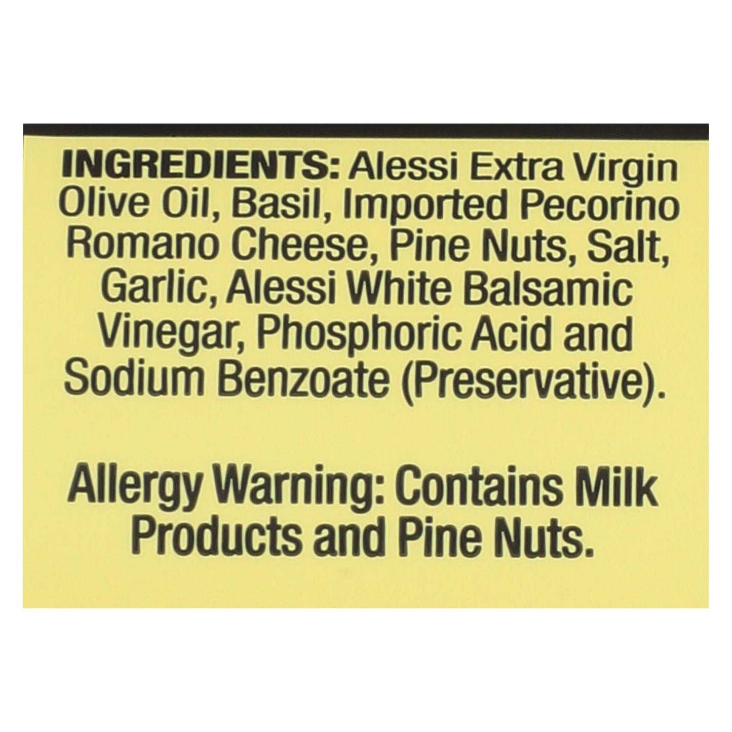 Alessi - Pesto - Di Liguria - Case Of 12 - 3.5 Fl Oz.