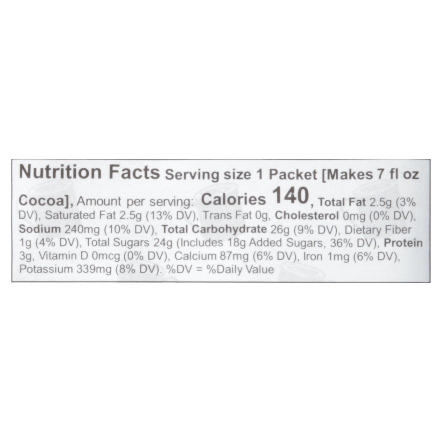 Cocoa Classics - Cocoa Packet Choc Caramel - Cs Of 12-1.25 Oz