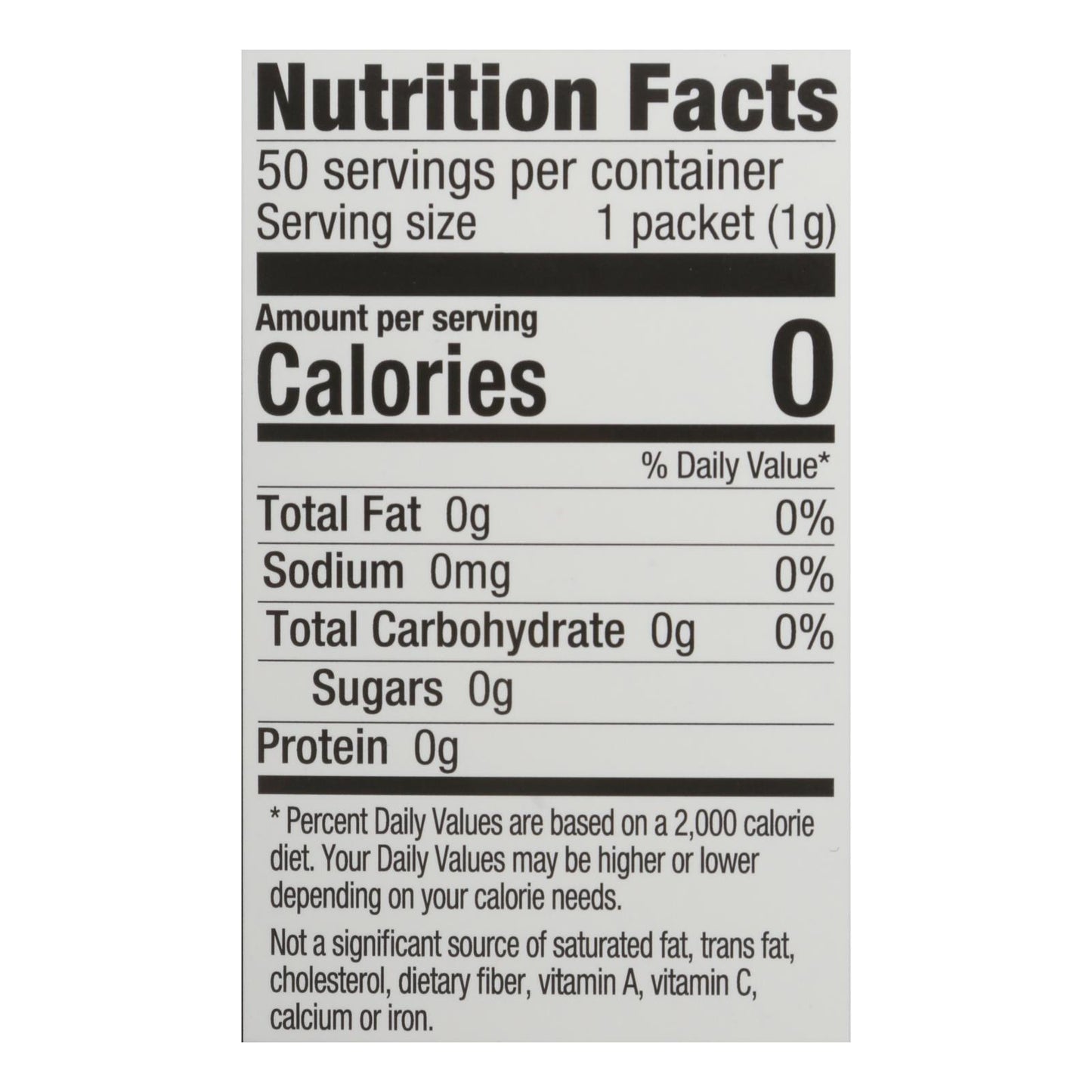 Stevita - Stevia Og2 Original - Cs Of 6-50 Pkt