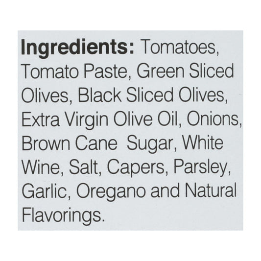 Cucina And Amore - Pasta Sauce - Puttanesca - Case Of 6 - 16.8 Oz.