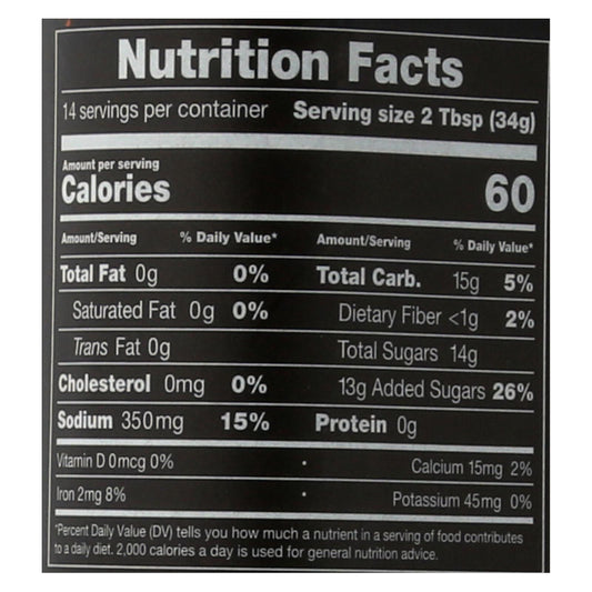 Rufus Teague Bbq Sauce - Touch O'heat - Case Of 6 - 16 Oz.