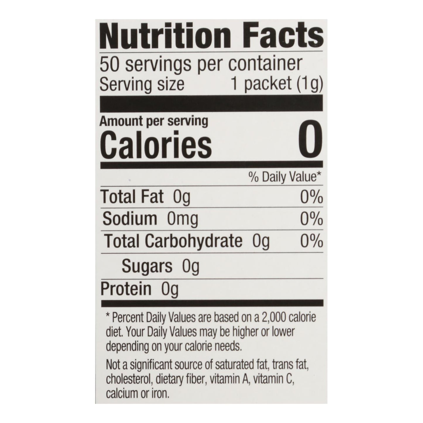 Stevita - Stevia Supreme Packets - Cs Of 6-50 Pkt