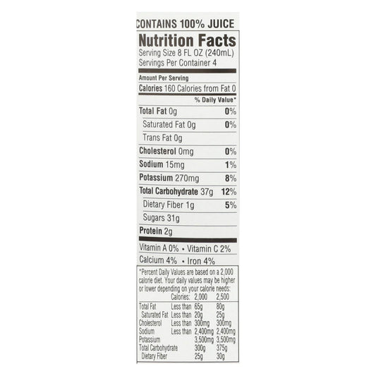 Rw Knudsen Organic Just Concord Juice - Case Of 6 - 32 Fz
