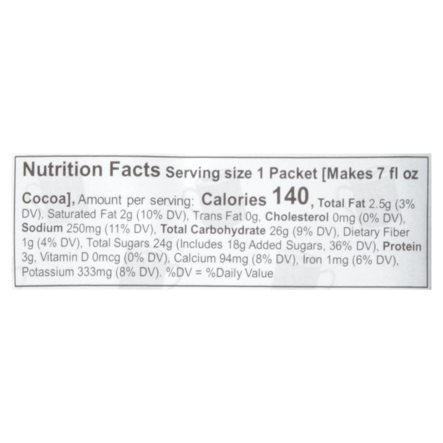 Cocoa Classics - Cocoa Packet Frnch Vanila - Cs Of 12-1.25 Oz